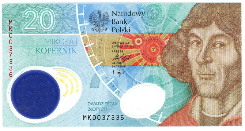 Poland 20 Zlotych 2022 (2023) 550th Anniversary of the Birth of Nicolaus Coperni...