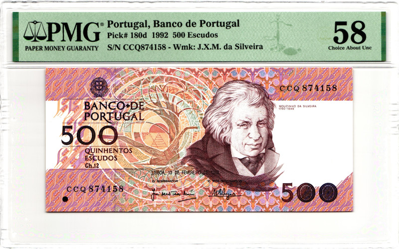 Portugal 500 Escudos 1992 PMG 58 Choice About Unc

P# 180d, N# 204655; # CCQ 8...