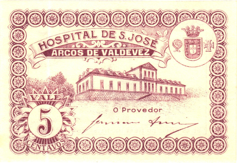 Portugal Hospital de S.Jose 5 Centavos 1920

UNC