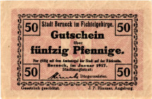 Germany - Empire Berneck Fichtelgebirge 50 Pfennig 1917