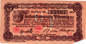 Germany - Empire Aachen 25 Pfennig 1918