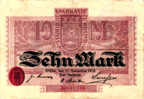 Germany - Weimar Republic Wilster 10 Mark 1918