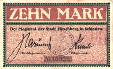 Germany - Weimar Republic HIrschberg 10 Mark 1919
