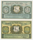 Germany - Weimar Republic Pomerania Stadt Labes 50-75 Pfennig 1921