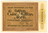 Germany - Weimar Republic Frankfurt 1000000 Mark 1922
