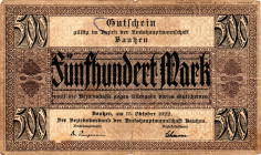 Germany - Weimar Republic Bucken 500 Mark 1922