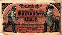 Germany - Weimar Republic Torgau 100 Mark 1922