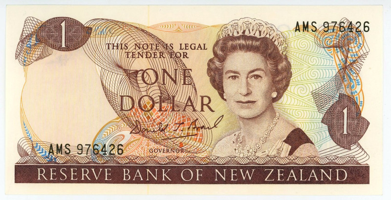 New Zealand 1 Dollar 1989 - 1992 (ND)

P# 169c, N# 206303; # AMS 976426; UNC