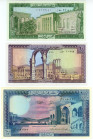 Lebanon 5 - 10 - 100 Livres 1986 - 1988