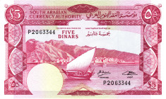 Yemen South 5 Dinars 1965 (ND)