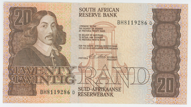 South Africa 20 Rand 1981 (ND)

P# 121b, N# 208059; # BH8119286D; XF