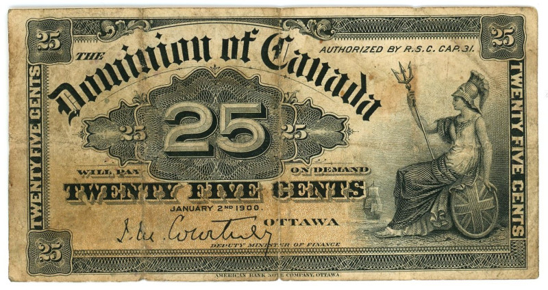 Canada 25 Cents 1900

P# 9a, N# 205222; VF