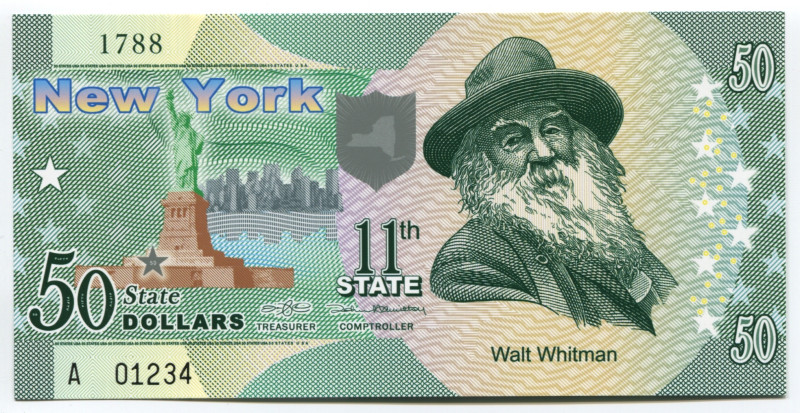 United States New York 50 Dollars 2014 Specimen

11th State