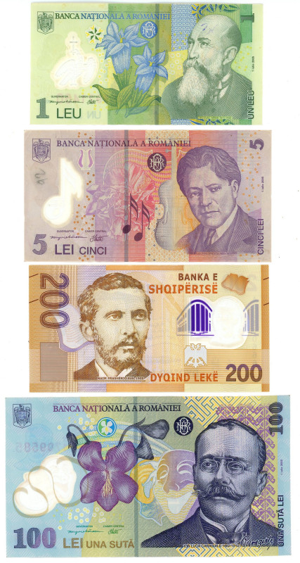 World Lot of 4 Banknotes 2005 - 2017

VF-XF