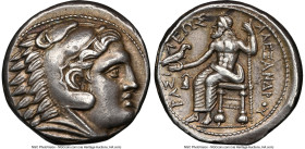 MACEDONIAN KINGDOM. Alexander III the Great (336-323 BC). AR tetradrachm (25mm, 17.18 gm, 12h). NGC Choice XF 5/5 - 5/5. Posthumous issue of Amphipoli...