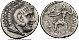 MACEDONIAN KINGDOM. Alexander III the Great (336-323 BC). AR tetradrachm (26mm, 11h). NGC VF. Posthumous issue, Amphipolis, ca. 315-294 BC. Head of He...