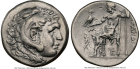 SICYONIA. Sicyon. Ca. 225-215 BC. AR tetradrachm (29mm, 11h). NGC Choice VF. Late posthumous issue in the name and types of Alexander III the Great of...