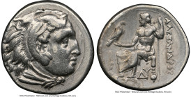 MACEDONIAN KINGDOM. Alexander III the Great (336-323 BC). AR drachm (18mm, 4h). NGC Choice VF. Late lifetime-early posthumous issue, Abydus, ca. 323-3...