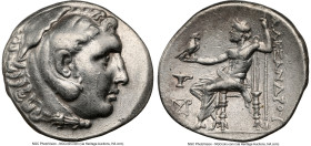 AEOLIS. Cyme. Ca. 215-200 BC. AR tetradrachm (30mm, 16.99 gm, 1h). NGC Choice VF 5/5 - 4/5. Late posthumous issue in the name and types of Alexander I...