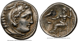 MACEDONIAN KINGDOM. Alexander III the Great (336-323 BC). AR drachm (16mm, 4.30 gm, 10h). NGC XF 5/5 - 4/5. Late lifetime-early posthumous issue, Colo...