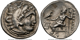 MACEDONIAN KINGDOM. Alexander III the Great (336-323 BC). AR drachm (17mm, 4.20 gm, 11h). NGC XF 5/5 - 2/5, scuff. Late lifetime-early posthumous issu...