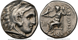 THRACIAN KINGDOM. Lysimachus (305-281 BC). AR drachm (16mm, 11h). NGC VF. Posthumous issue in the name and types of Alexander III the Great of Macedon...