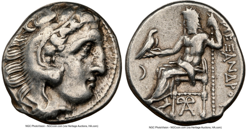 MACEDONIAN KINGDOM. Alexander III the Great (336-323 BC). AR drachm (17mm, 11h)....