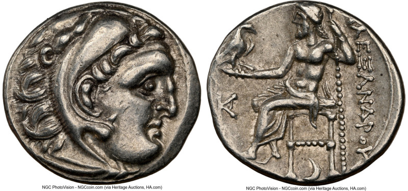 MACEDONIAN KINGDOM. Alexander III the Great (336-323 BC). AR drachm (18mm, 4.25 ...