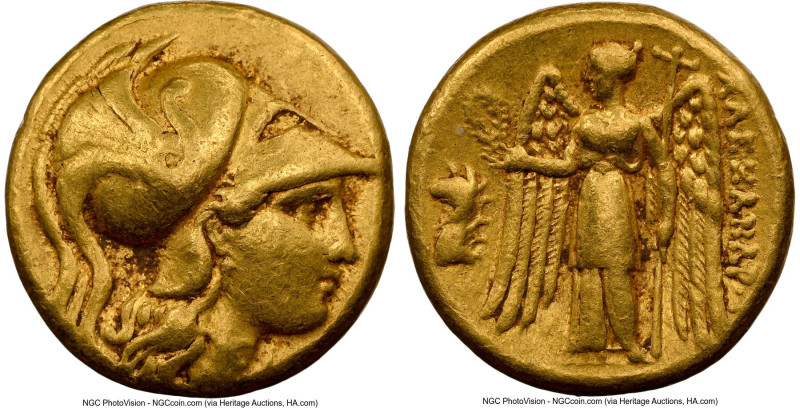 MACEDONIAN KINGDOM. Alexander III the Great (336-323 BC). AV stater (17mm, 8.55 ...