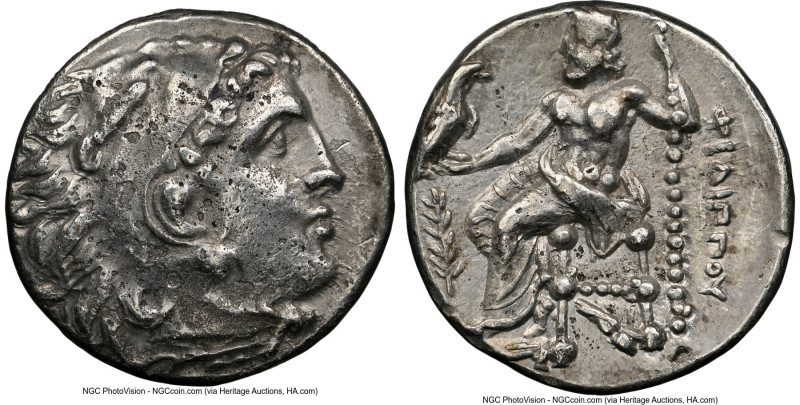 MACEDONIAN KINGDOM. Philip III Arrhidaeus (323-317 BC). AR drachm (16mm, 4h). NG...