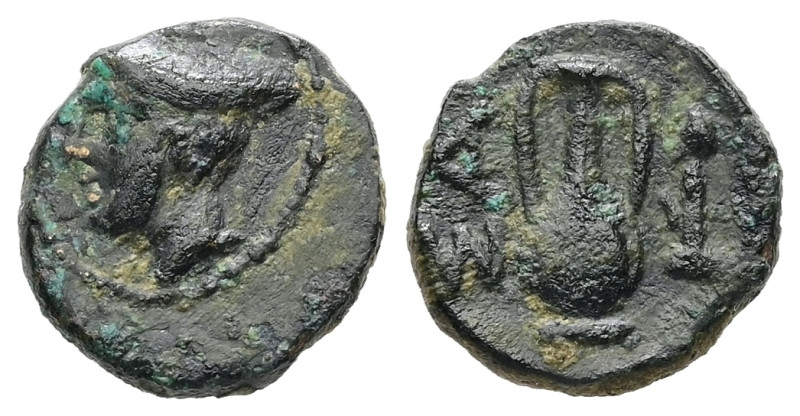 Thrace, Sestos. Ae, 1.31 g 11.78 mm. Late 2nd century BC.
Obv: Head of Hermes le...