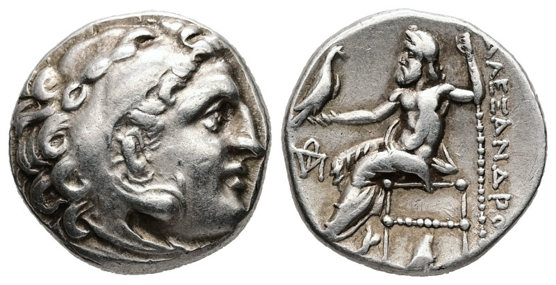 Kings of Macedon, Alexander III 'the Great', AR Drachm, 4.24 g. 16.50 mm. 336-32...