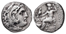 Kings of Macedon, Alexander III 'the Great', AR Drachm, 3.96 g 17.46 mm. 336-323 BC.