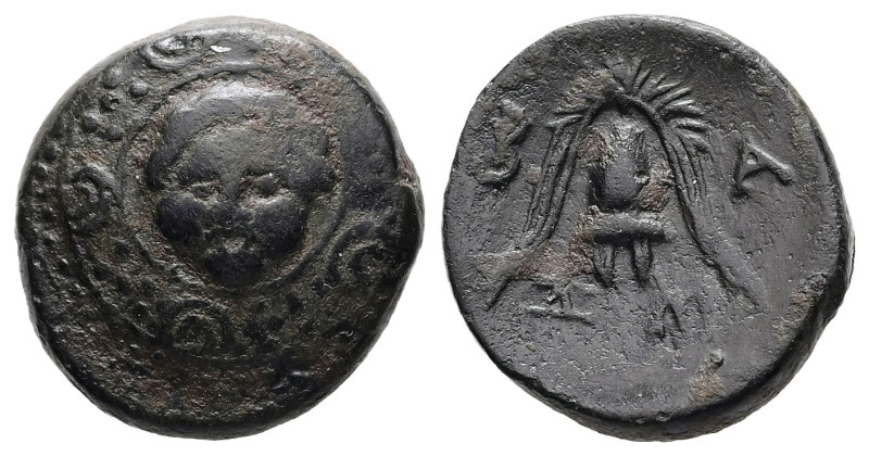 Kings of Macedon, Uncertain mint. Ae, 3.90 g 15.65 mm. Circa after 311 BC.
Obv: ...