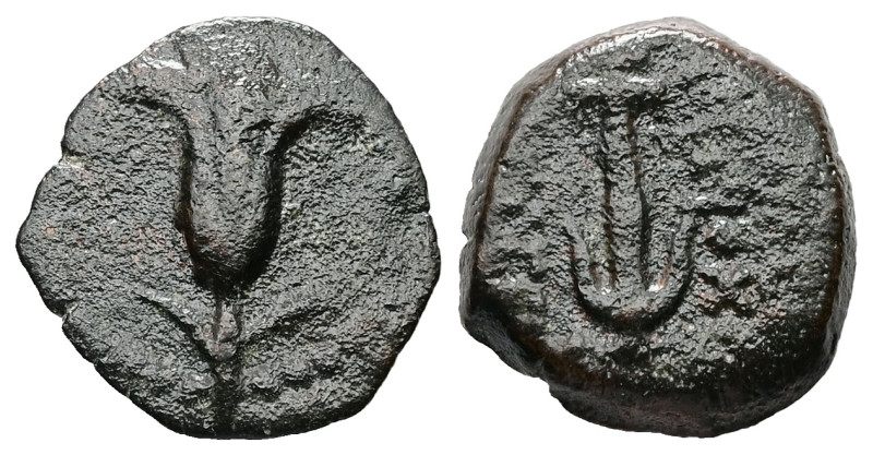 Seleukid Kingdom, Jerusalem. Antiochos VII Euergetes (Sidetes) 138-129 BC. Hasmo...