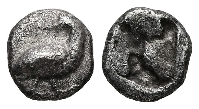 Troas, Abydos(?). AR Hemiobol(?), 0.48 g 7.23 mm. Late 6th-early 5th centuries B...