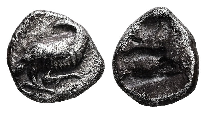 Troas, Abydos(?). AR Hemiobol(?), 0.49 g 8.23 mm. Late 6th-early 5th centuries B...