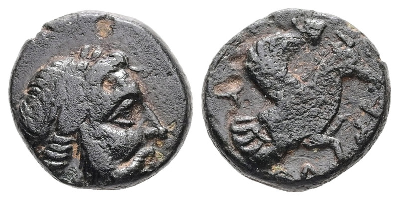 Mysia, Adramytion. Orontes, Satrap of Mysia, Ae, 1.67 g. - 11.85 mm. Circa 357-3...