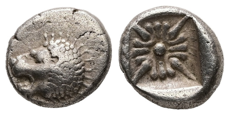 Ionia, Miletos. AR, Obol or Hemihekte. 1.12 g. - 10.12 mm. Late 6th-early 5th ce...