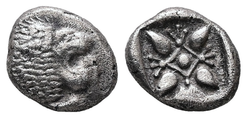 Ionia, Miletos. AR Obol or Hemihekte, 1.12 g 10.14 mm. Late 6th-early 5th centur...