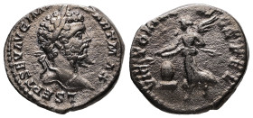 Septimius Severus, AD 193-211. AR, Denarius. 3.12 g. 18.35 mm. Rome.
Obv: L SEPT SEV AVG IMP [XI] PART MAX. Head of Septimius Severus, laureate, right...