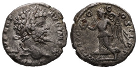 Septimius Severus, AD 193-211. AR, Denarius. 3.63 g. 16.90 mm. Rome.
Obv: L SEPT SEV PERT AVG IMP X. Head of Septimius Severus, laureate, right.
Rev: ...
