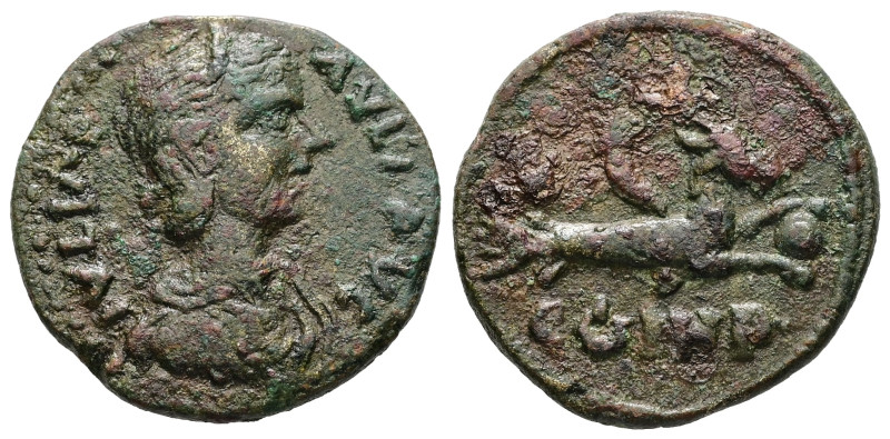 Mysia, Parium. Julia Paula, AD 219-220. AE. 6.29 g. 22.42 mm.
Obv: IVLIA PAVLA A...