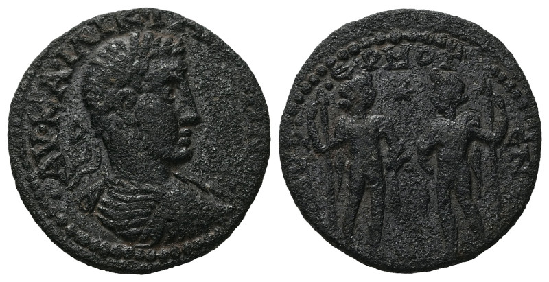 Ionia, Teos. Gallienus, AD 253-268. AE. 7.23 g. 25.91 mm.
Obv: ΑΥ ΚΑΙ ΛΙΚ ΓΑΛΛΙ...