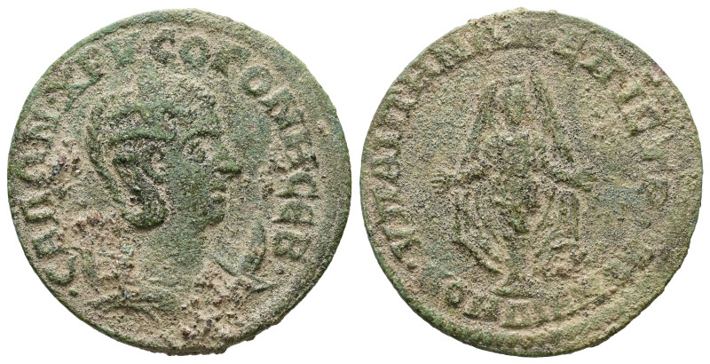 Lydia, Hypaepa. Salonina, AD 253-268. AE. 7.33 g. 27.50 mm. Titus Aelius Condian...