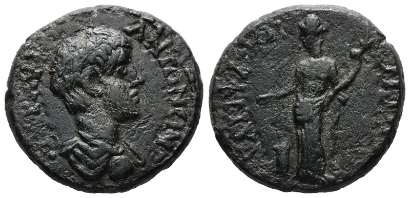 Mysia, Lampsacus. Caracalla, AD 198–217. AE. 7.30 g. 22.90 mm.
Obv: AV K M AΥPH...