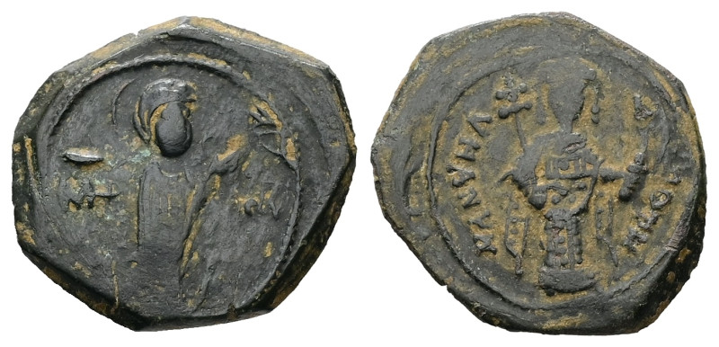 Manuel I Comnenus, AD 1143-1180. AE, Tetarteron. 3.81 g. 21.92 mm. Constantinopl...