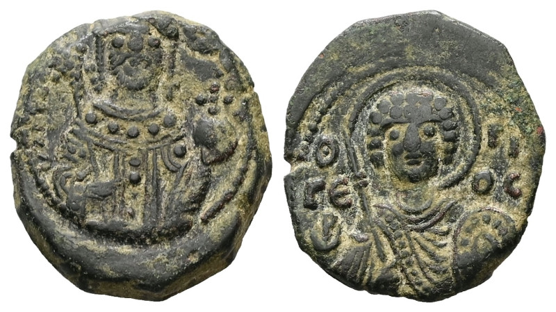 Manuel I Comnenus, AD 1143-1180. AE, Tetarteron. 4.34 g. 20.59 mm. Thessalonica....