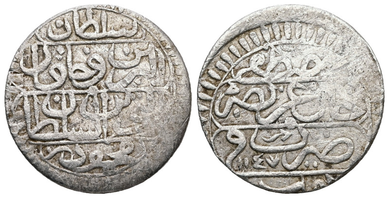 Islamic, Ottoman, I.Mahmud 1143-1168 AH, 1147 AH, Tunus mint, AR Budju, 5.49 gr,...