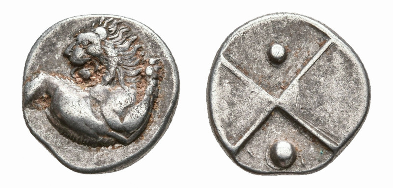 THRACE. CHERSONESOS. (CIRCA 357-320 BC). AR HEMIDRACHM

 Ca. 357 - 320 BC Obv:...